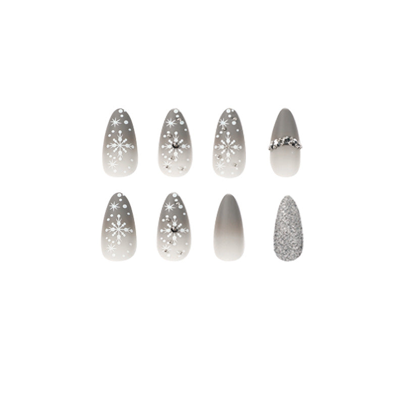 Wholesale Christmas Snowflake Rhinestone Glitter Nail Stickers
